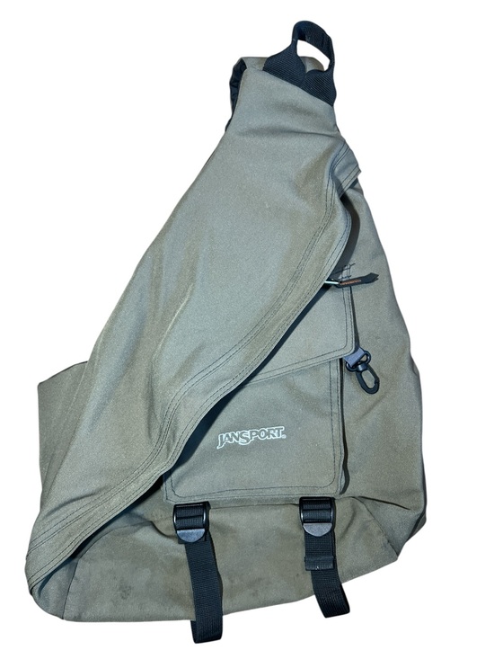 Jansport Other - Vintage Y2K Original Jansport Olive Sling Pack with Nokia Size Cell Phone Pocket